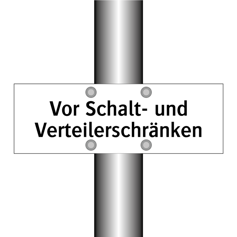 Vor Schalt- und Verteilerschränken