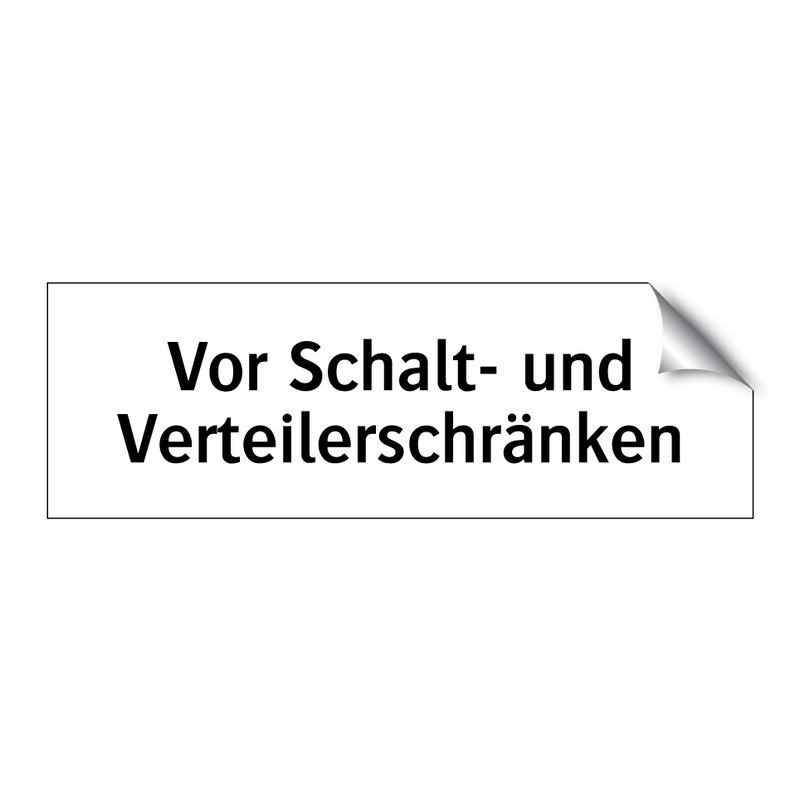 Vor Schalt- und Verteilerschränken