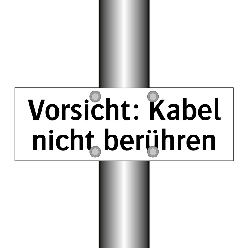 Vorsicht: Kabel nicht berühren