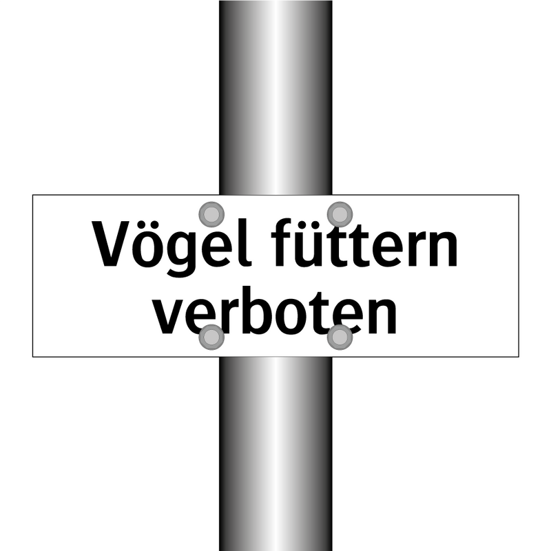 Vögel füttern verboten