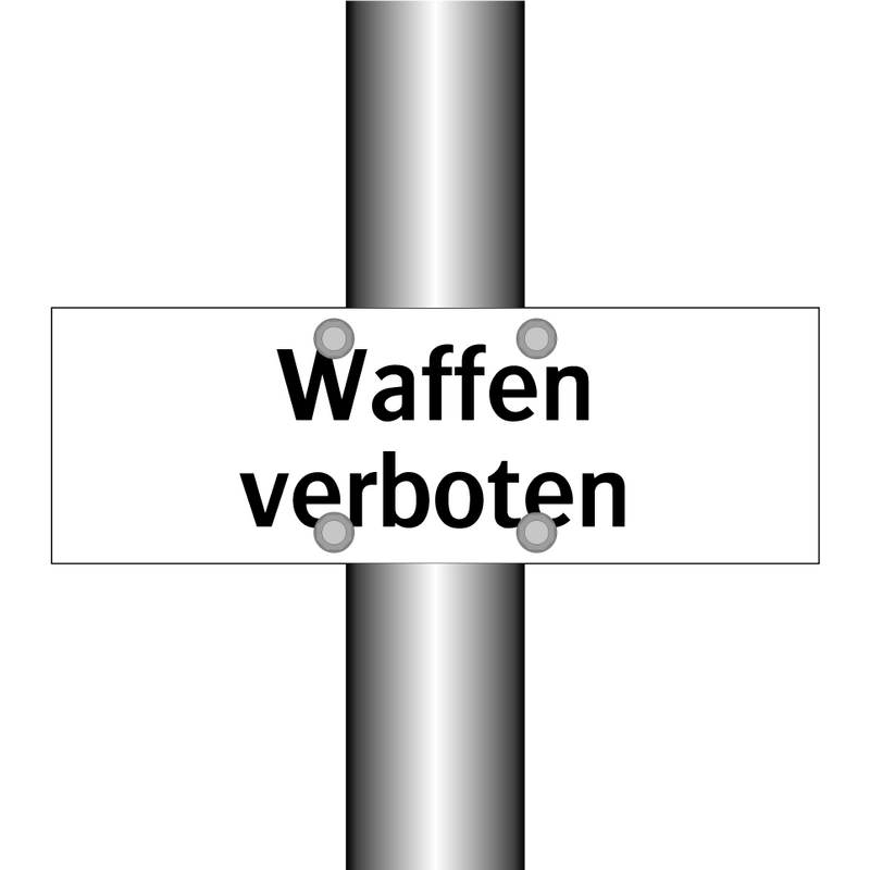 Waffen verboten