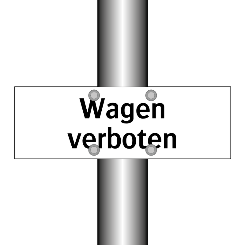 Wagen verboten