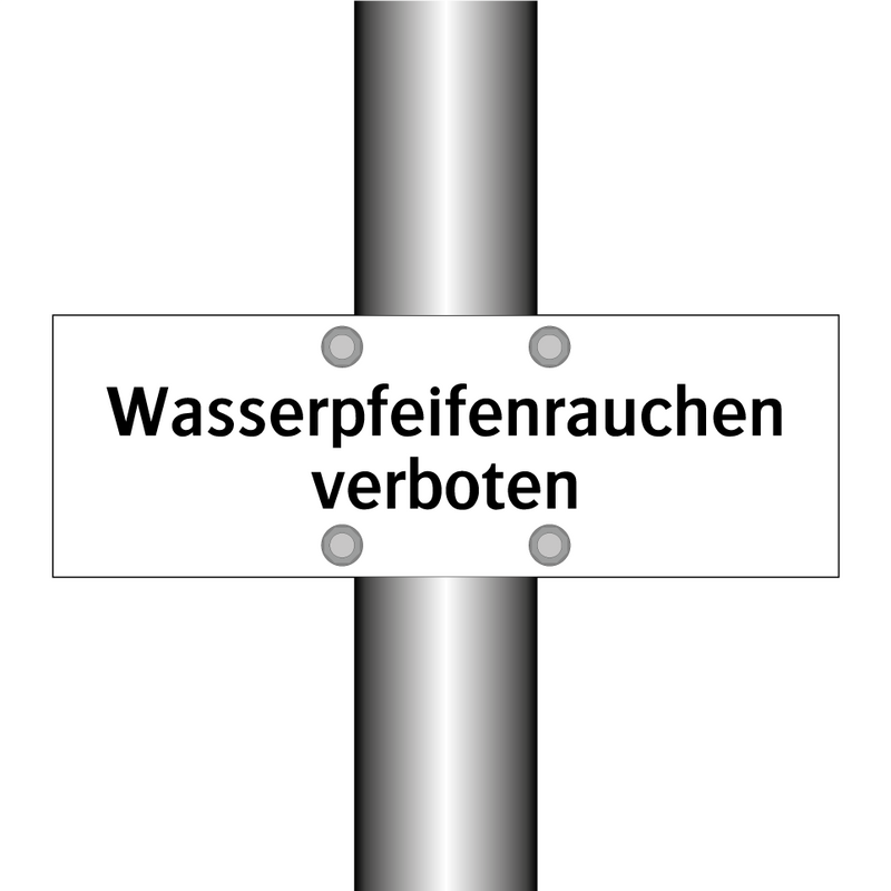 Wasserpfeifenrauchen verboten