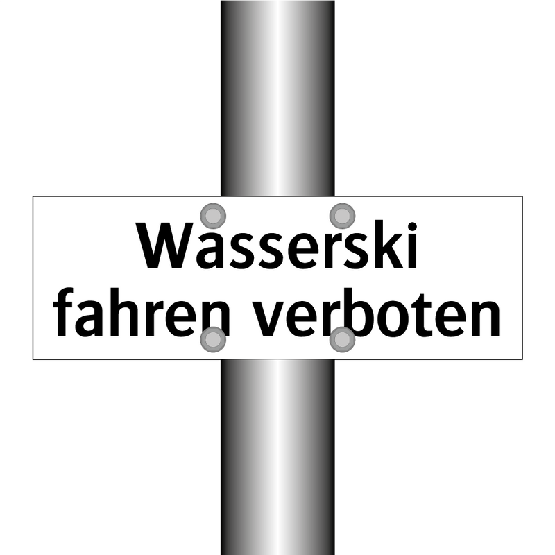 Wasserski fahren verboten