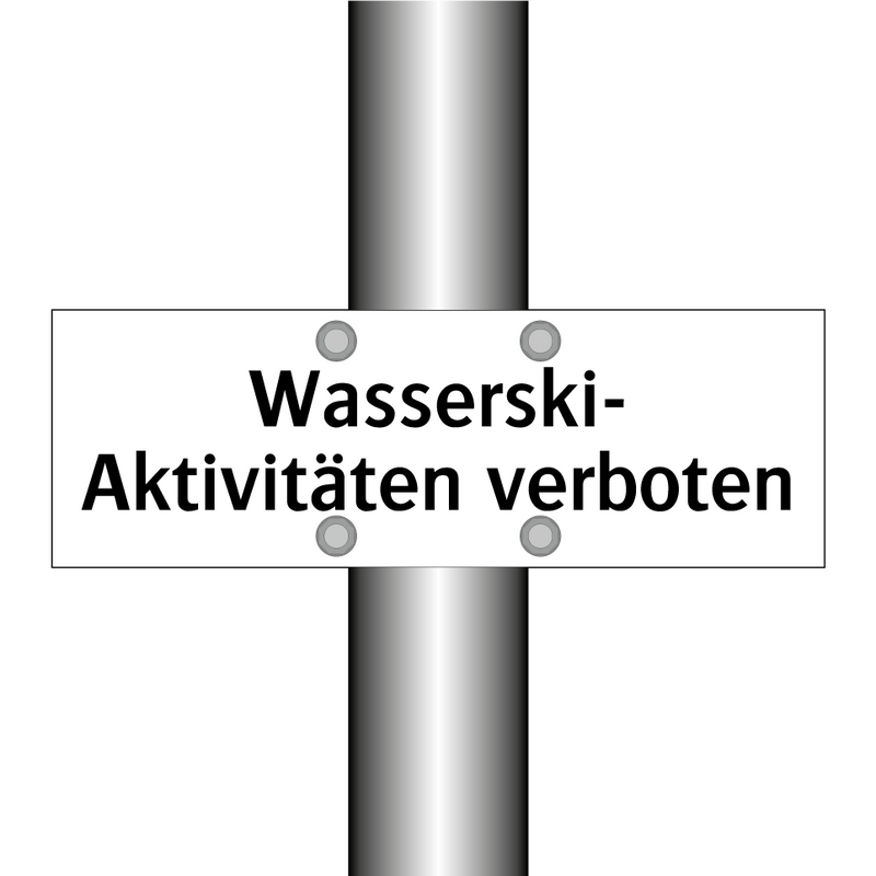 Wasserski- Aktivitäten verboten