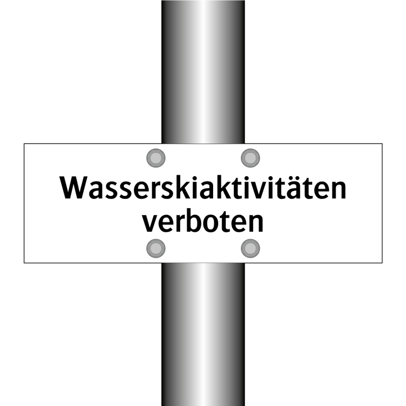 Wasserskiaktivitäten verboten