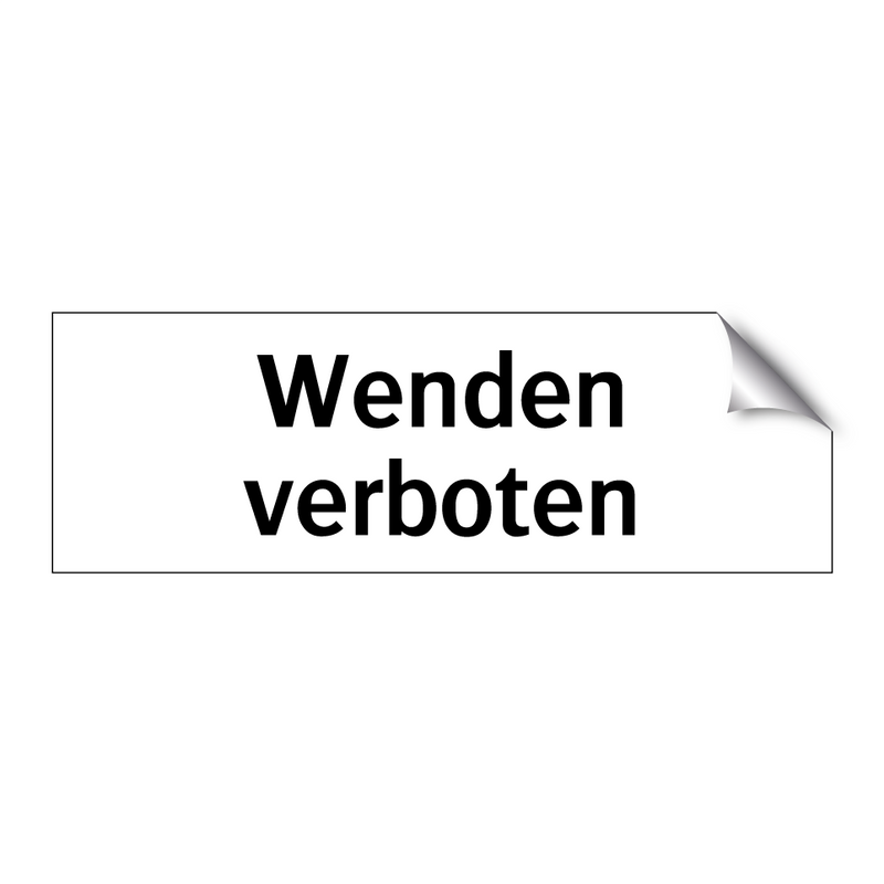 Wenden verboten