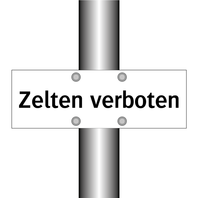 Zelten verboten