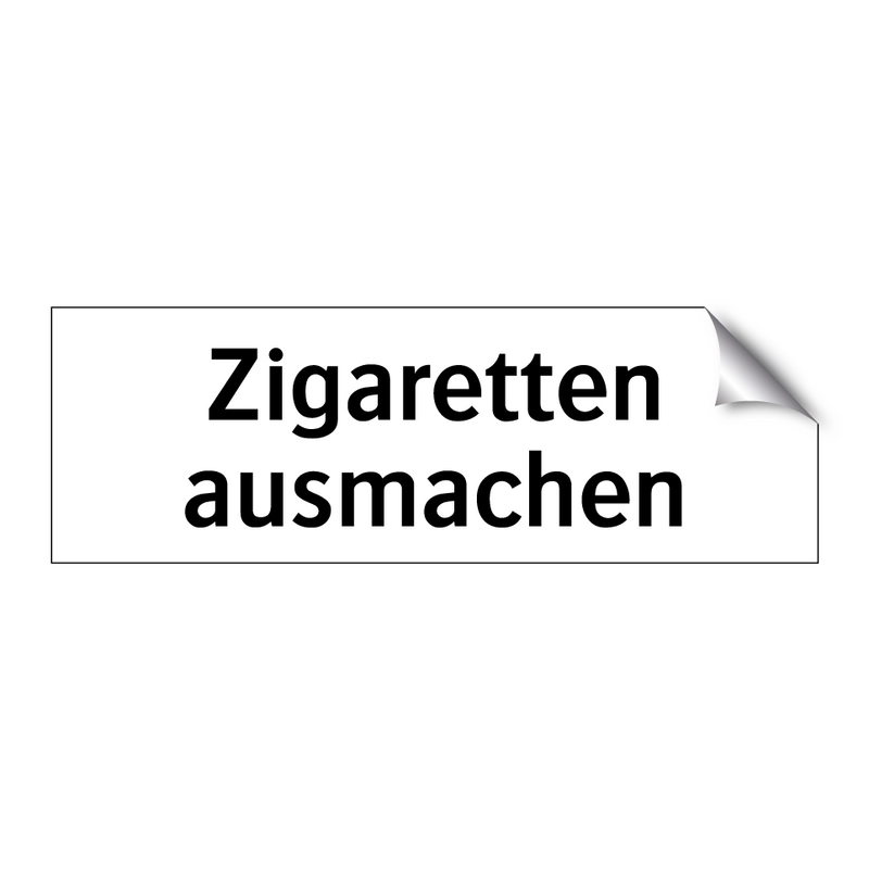 Zigaretten ausmachen