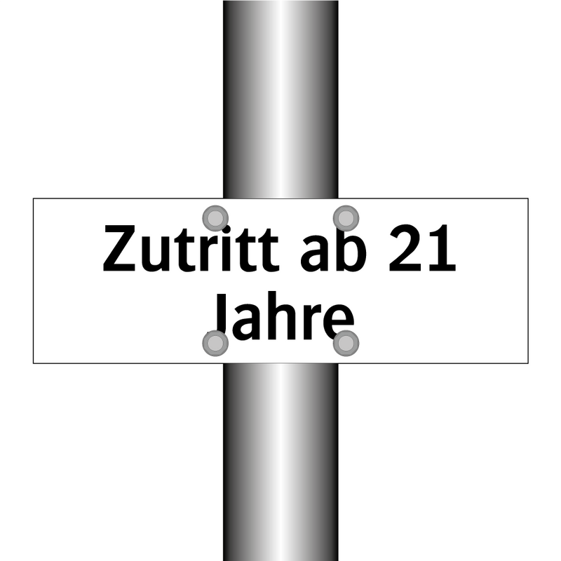 Zutritt ab 21 Jahre