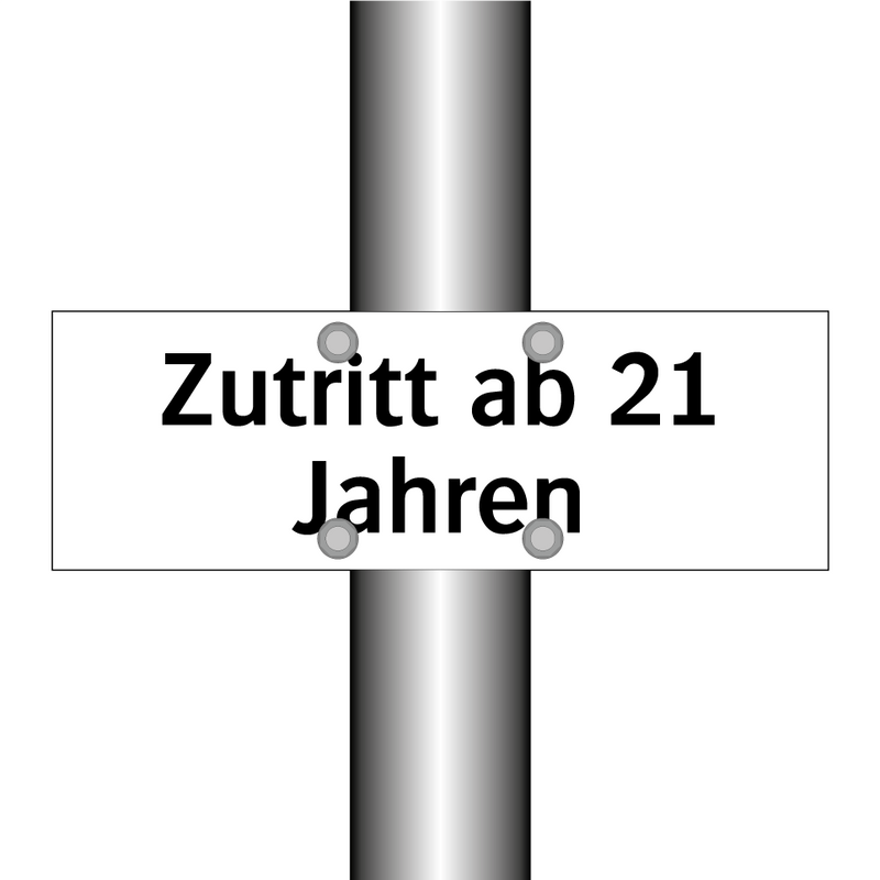 Zutritt ab 21 Jahren