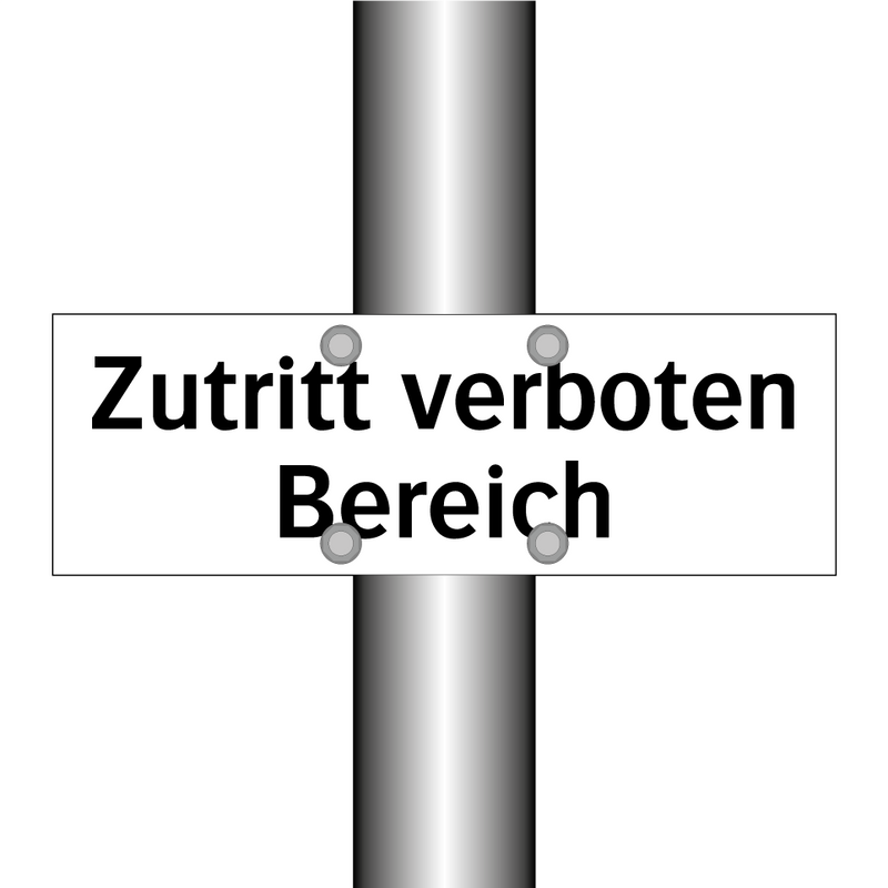 Zutritt verboten Bereich