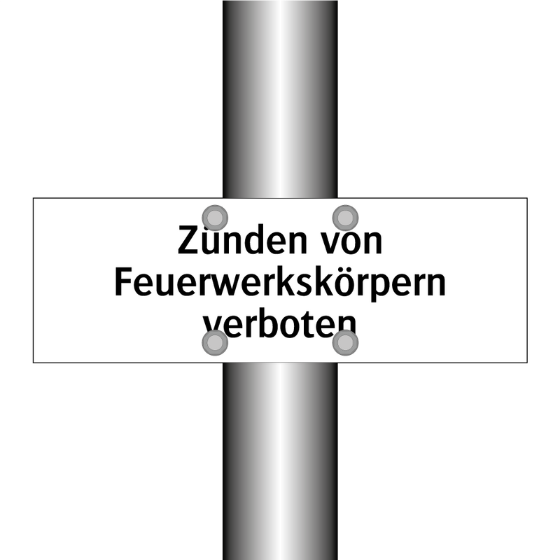 Zünden von Feuerwerkskörpern verboten