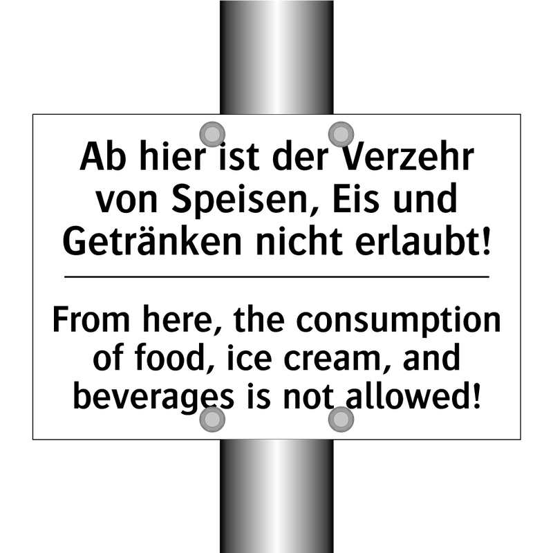 Ab hier ist der Verzehr von Speisen, /.../ - From here, the consumption of /.../