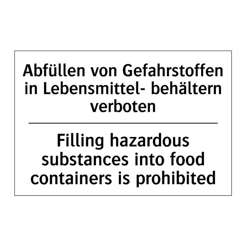 Abfüllen von Gefahrstoffen in /.../ - Filling hazardous substances into /.../