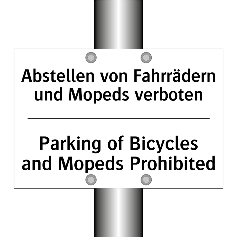 Abstellen von Fahrrädern und Mopeds /.../ - Parking of Bicycles and Mopeds /.../