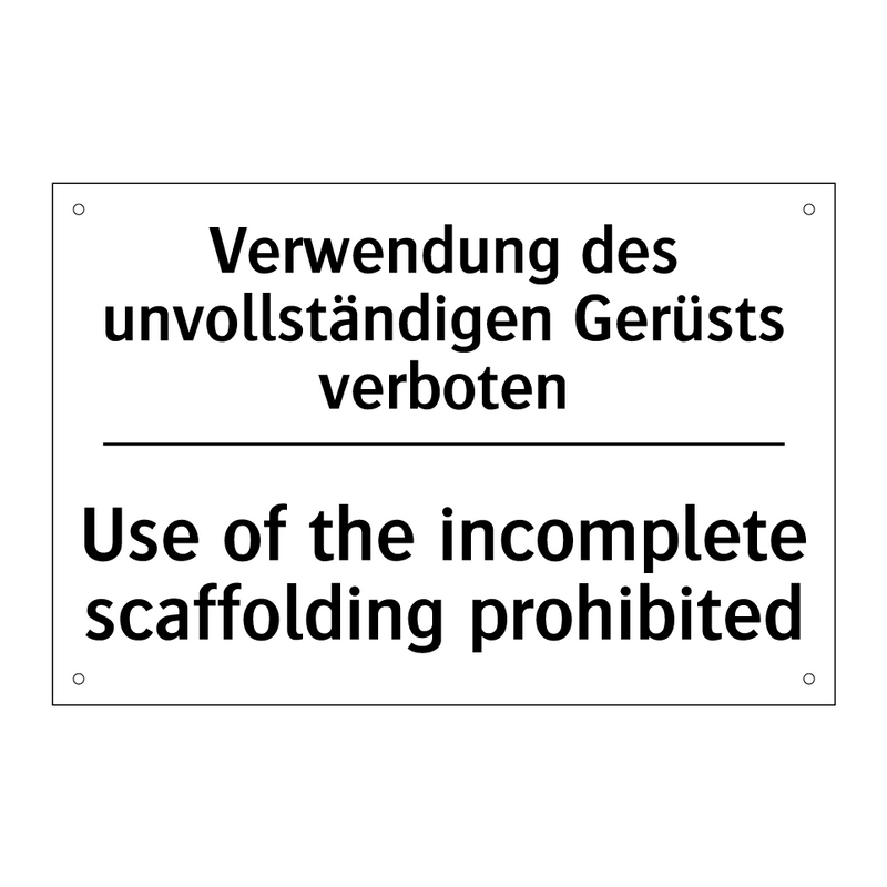 Verwendung des unvollständigen /.../ - Use of the incomplete scaffolding /.../