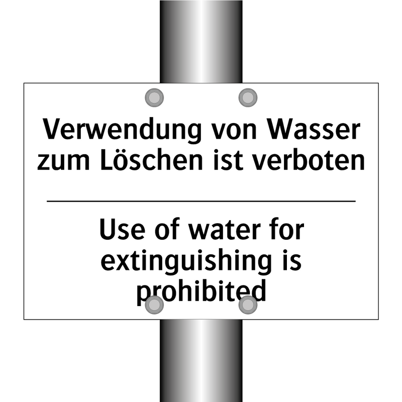 Verwendung von Wasser zum Löschen /.../ - Use of water for extinguishing /.../