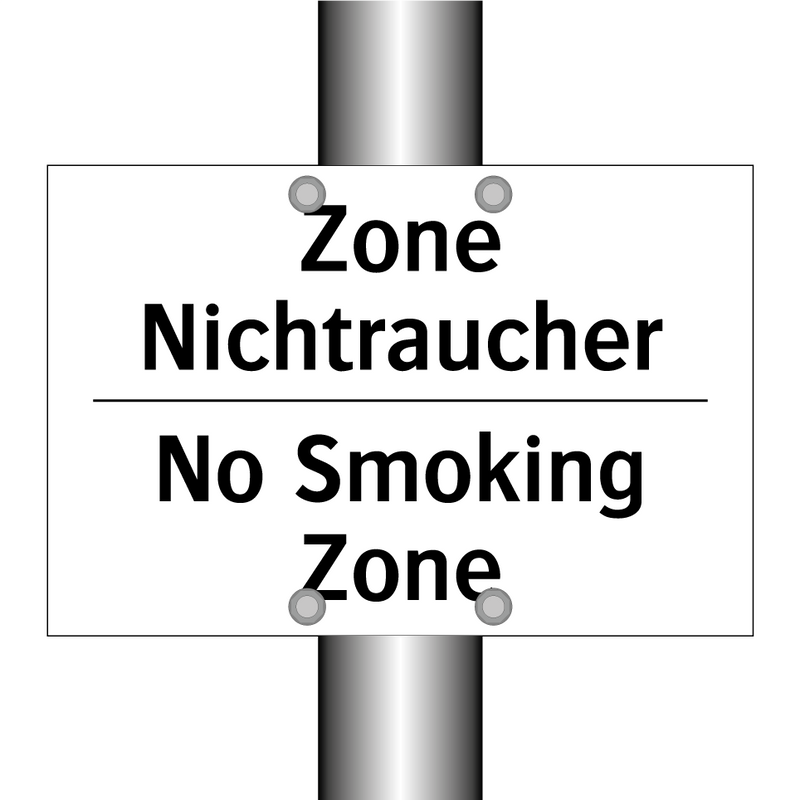 Zone Nichtraucher - No Smoking Zone