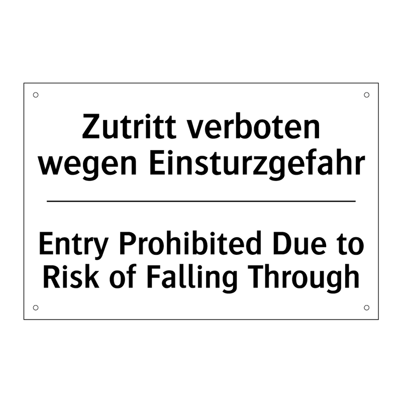 Zutritt verboten wegen Einsturzgefahr/.../ - Entry Prohibited Due to Risk of /.../