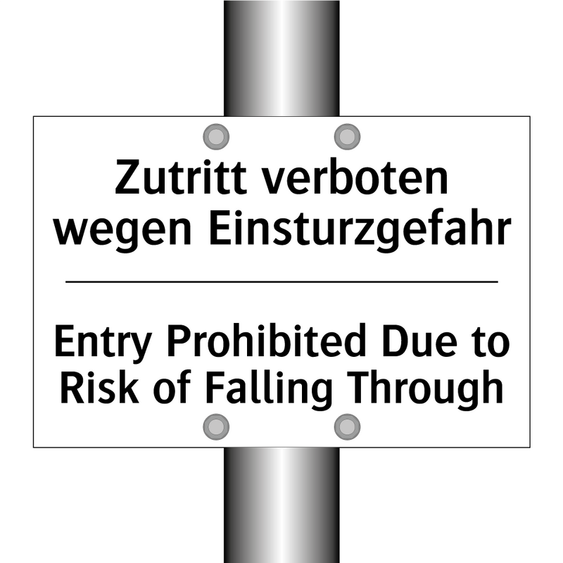 Zutritt verboten wegen Einsturzgefahr/.../ - Entry Prohibited Due to Risk of /.../