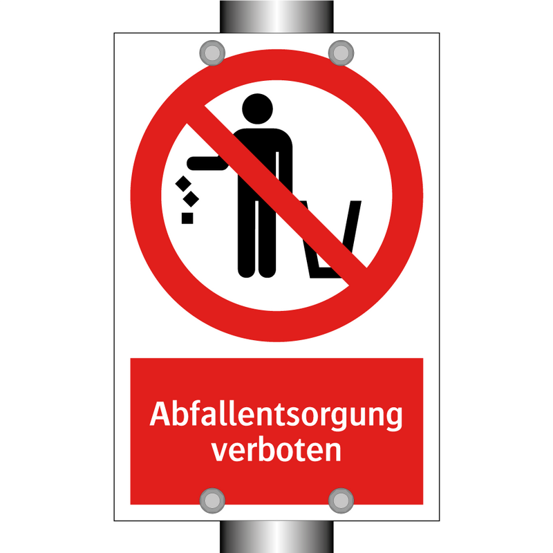 Abfallentsorgung verboten