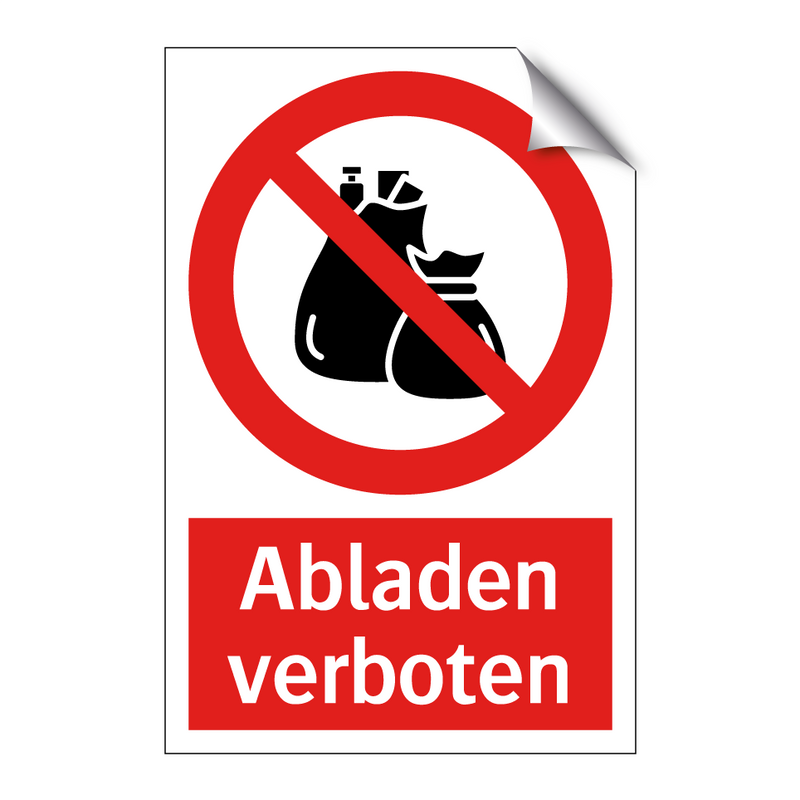 Abladen verboten