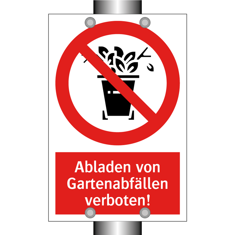 Abladen von Gartenabfällen verboten!