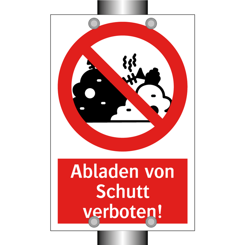 Abladen von Schutt verboten!