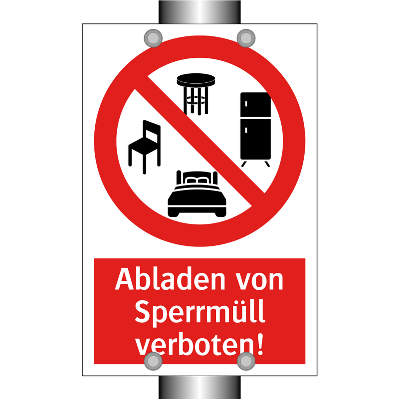 Abladen von Sperrmüll verboten!