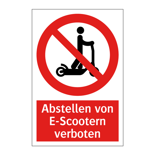 Abstellen von E-Scootern verboten