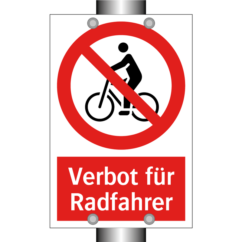 Verbot für Radfahrer