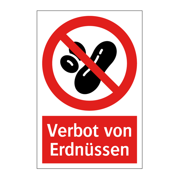 Verbot von Erdnüssen