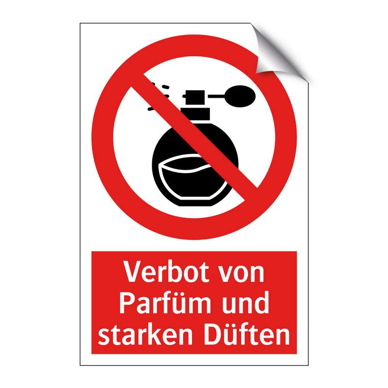 Verbot von Parfüm und starken Düften