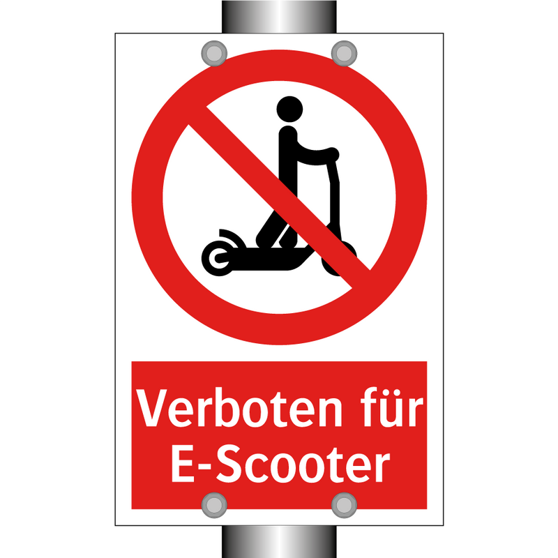 Verboten für E-Scooter