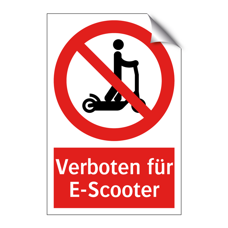 Verboten für E-Scooter