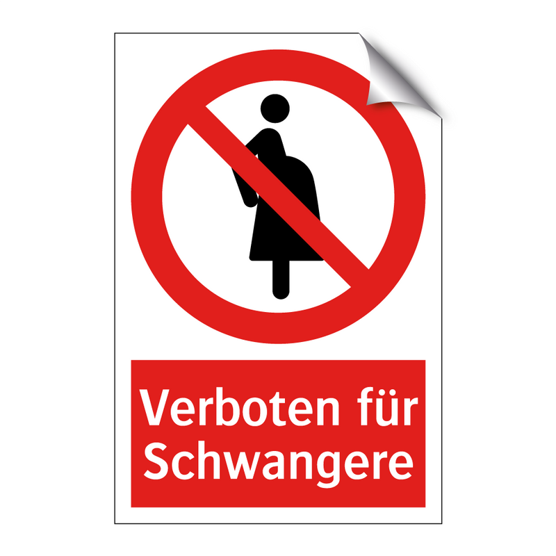 Verboten für Schwangere