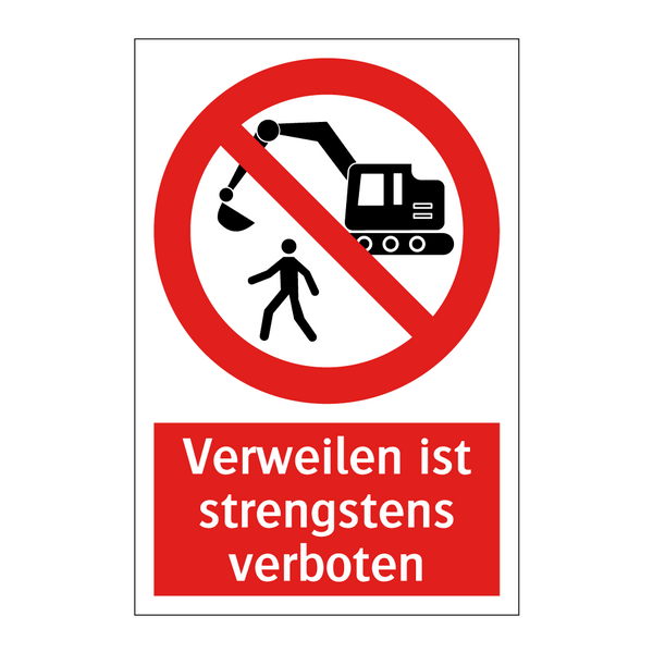 Verweilen ist strengstens verboten