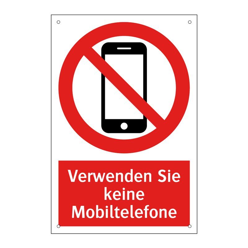 Verwenden Sie keine Mobiltelefone