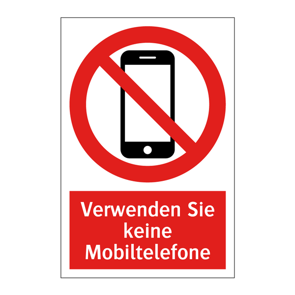 Verwenden Sie keine Mobiltelefone