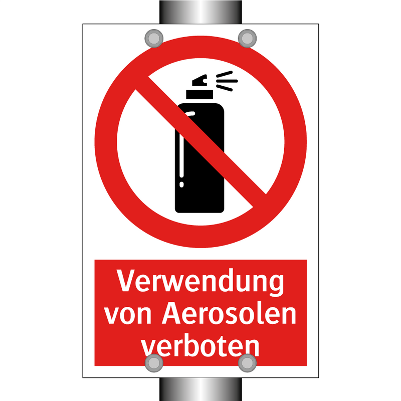 Verwendung von Aerosolen verboten