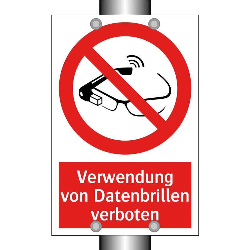 Verwendung von Datenbrillen verboten