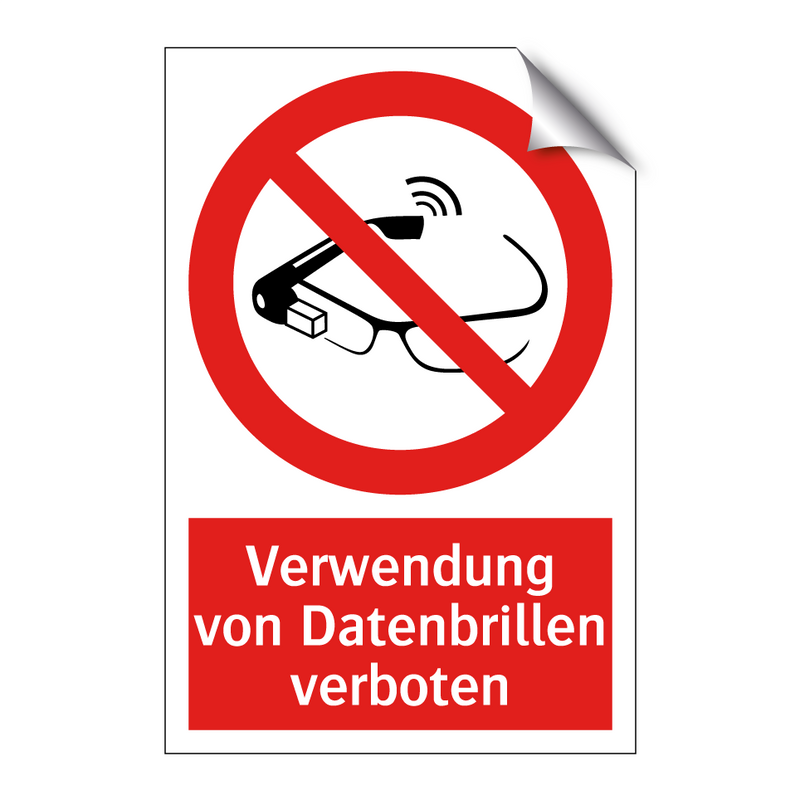 Verwendung von Datenbrillen verboten