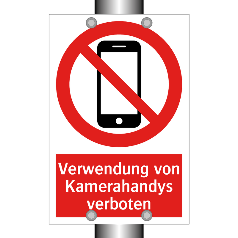 Verwendung von Kamerahandys verboten