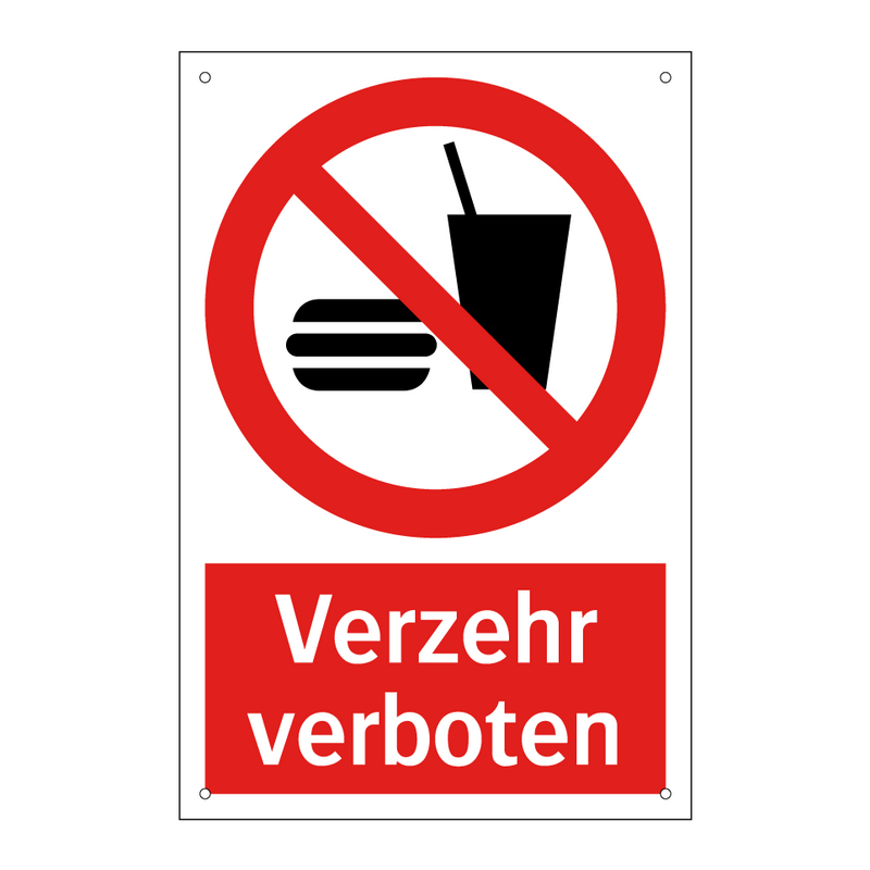 Verzehr verboten