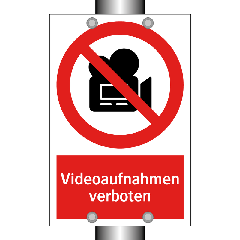 Videoaufnahmen verboten