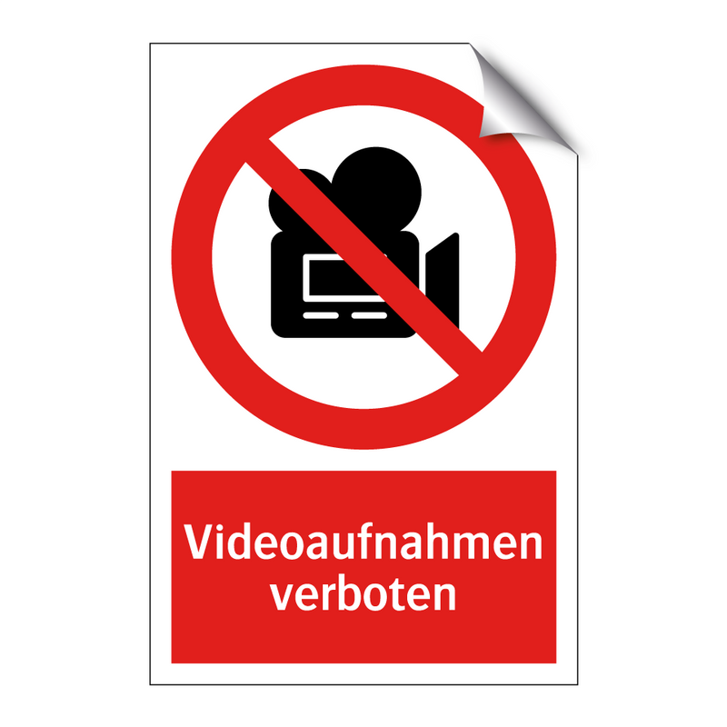 Videoaufnahmen verboten