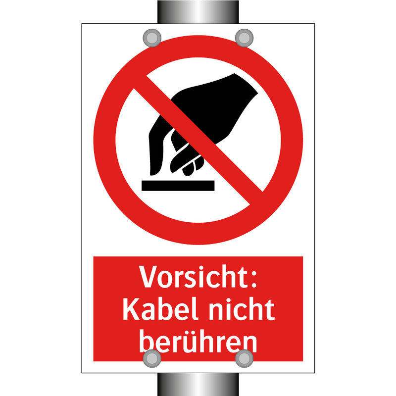 Vorsicht: Kabel nicht berühren