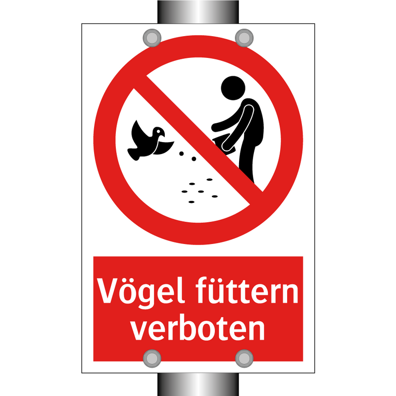 Vögel füttern verboten