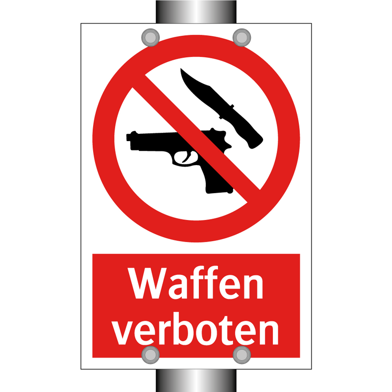 Waffen verboten